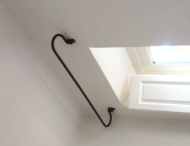 Tringle provencale en fer forgé, fer rond diam 16 