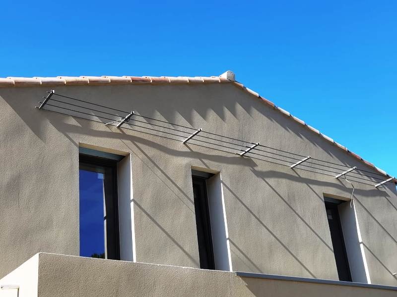 Treille murale sur mesure, dimensions 7450×500 mm,