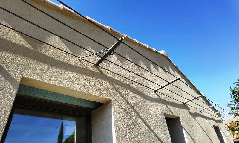 Treille murale sur mesure, dimensions 7450×500 mm,